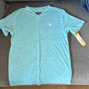 Hurley Boys Aqua V-Neck Tee